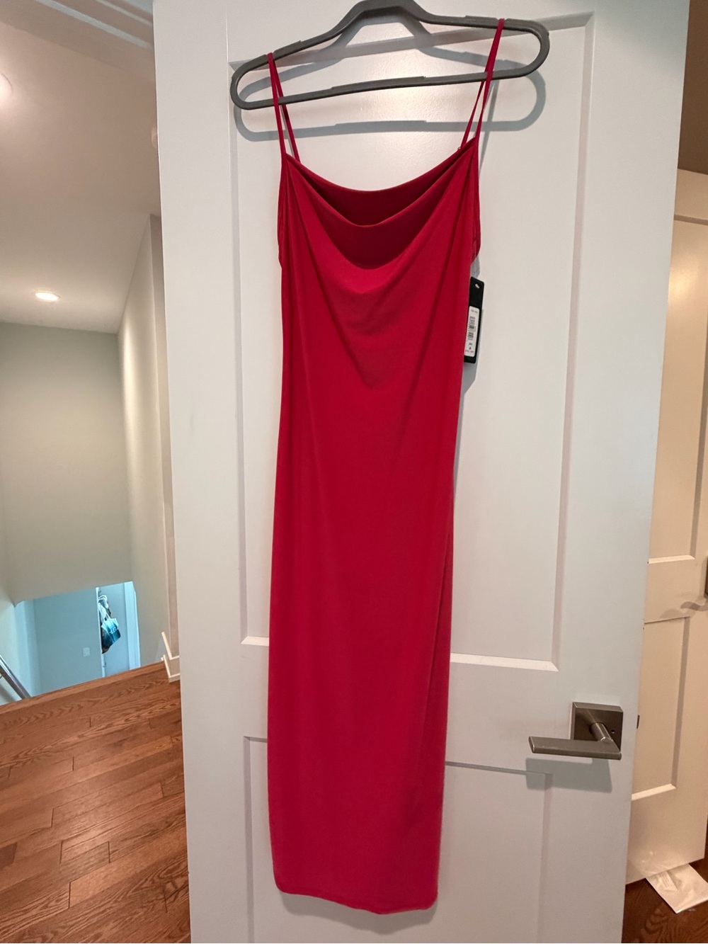 Cowl Neck Slip Dress - Women's Elegant Spaghetti Strap Dress